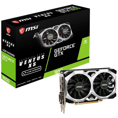 Tarjeta de Video MSI GeForce GTX 1650 D6 VENTUS XS V1 4GB GDDR6 912-V809-4273 