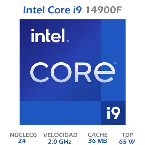 Procesador INTEL Core i9 14900F 2.0 GHz 24 Core LGA1700 BX8071514900F 