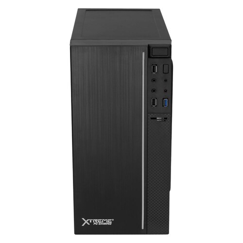 Gabinete Gamer XTREME PC GAMING XST-100 Mini ITX 1 ventilador RGB Negro XSCGB00B 