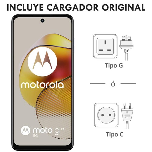 Celular MOTOROLA Moto G73 5G 8GB 256GB 6.5" FHD+ 120Hz 50MP Azul Internacional 