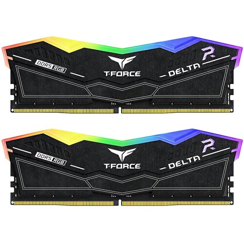 Memoria RAM DDR5 32GB 7200MT/s TEAMGROUP T-FORCE DELTA RGB 2x16GB Negro FF3D532G7200HC34ADC01 