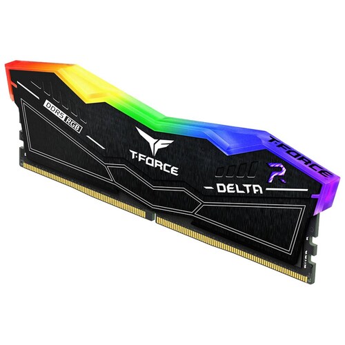 Memoria RAM DDR5 32GB 7200MT/s TEAMGROUP T-FORCE DELTA RGB 2x16GB Negro FF3D532G7200HC34ADC01 