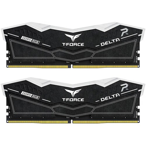 Memoria RAM DDR5 32GB 7200MT/s TEAMGROUP T-FORCE DELTA RGB 2x16GB Negro FF3D532G7200HC34ADC01 