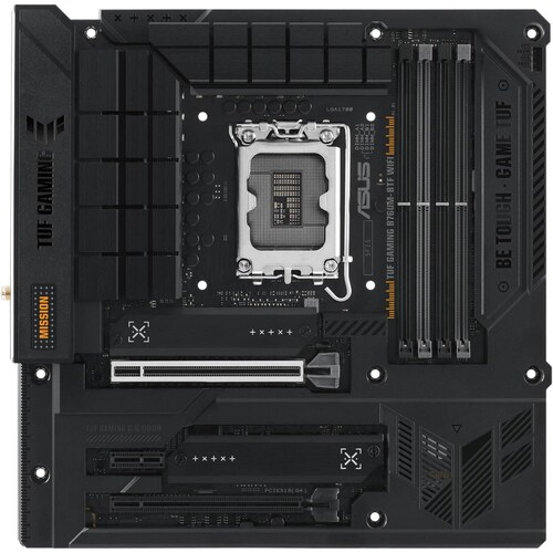 Tarjeta Madre ASUS TUF GAMING B760M-BTF WIFI LGA1700 4x DDR5 3x M.2 PCIe 4.0 USB-C WIFI 6 BT 5.2 Micro ATX 