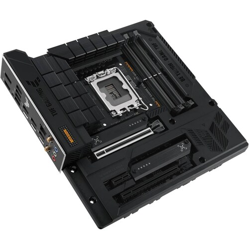 Tarjeta Madre ASUS TUF GAMING B760M-BTF WIFI LGA1700 4x DDR5 3x M.2 PCIe 4.0 USB-C WIFI 6 BT 5.2 Micro ATX 