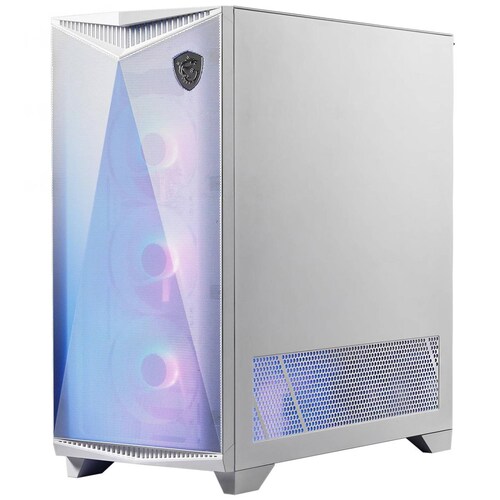 Gabinete Gamer MSI MPG GUNGNIR 300R AIRFLOW WHITE E-ATX Media Torre 4 Fan Cristal Templado USB-C ARGB Blanco 