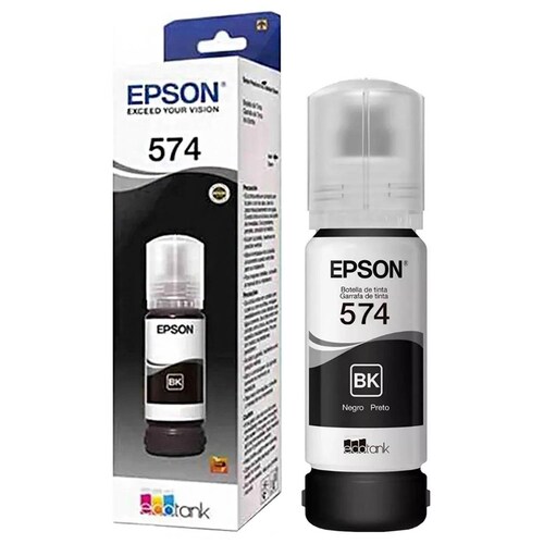 Botella Tinta Epson T574 L8050 L18050 Negro 70ml T574120-AL 