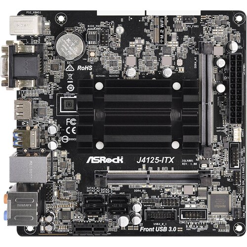 Tarjeta Madre ASROCK J4125-ITX Celeron J4125 2x DDR4 PCIe 2.0 Mini ITX 