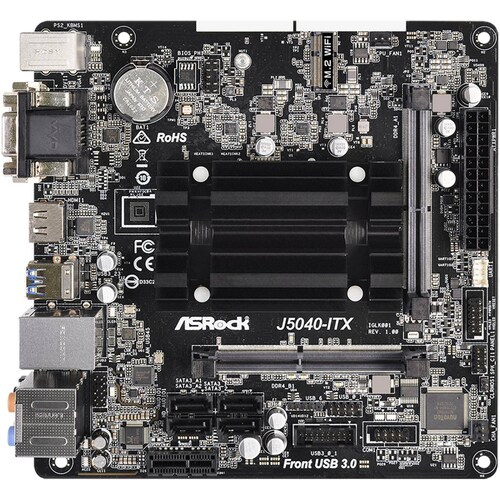 Tarjeta Madre ASROCK J5040-ITX Pentium J5040 2x DDR4 PCIe 2.0 Mini ITX 