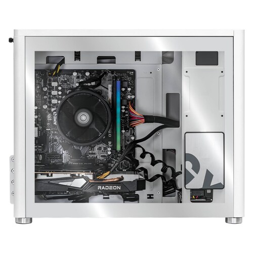 Xtreme PC Gaming AMD Radeon RX 6500 XT Ryzen 5 5600X 16GB SSD 250GB 2TB WIFI Eris White 
