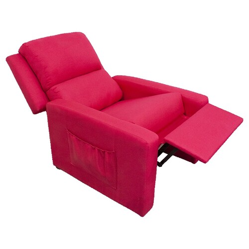 Sillon Reclinable Reposet Rojo Lino Premium