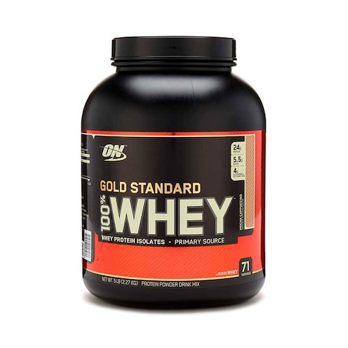 Proteina On Gold Standard Sabor Mocha Capuccino 100% Whey 5 Lbs