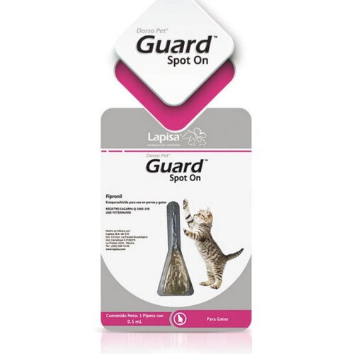 Dorso Pet Guard Spot para Gatos 1 pipeta x 0.5 ml