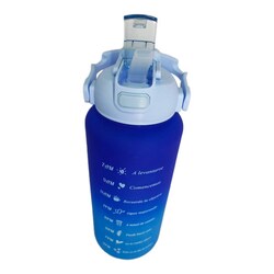 Botella de Agua Deportiva Motivacional 3 en 1 2L bicolor