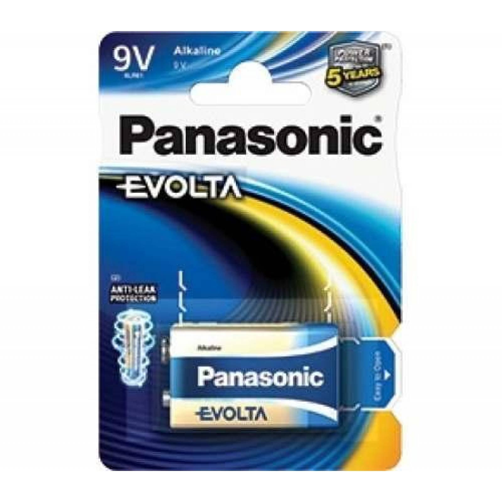 Pila panasonic evolta alcalina 9v 1.5v 6lr61egl/1b Sears