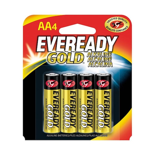Pila Eveready Alcalina Gold Aa C/4 1.5v A91aa-4 