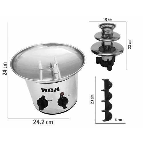 Fuente De Chocolate Chamoy Rca Rc-Cf672b 3 Niveles 