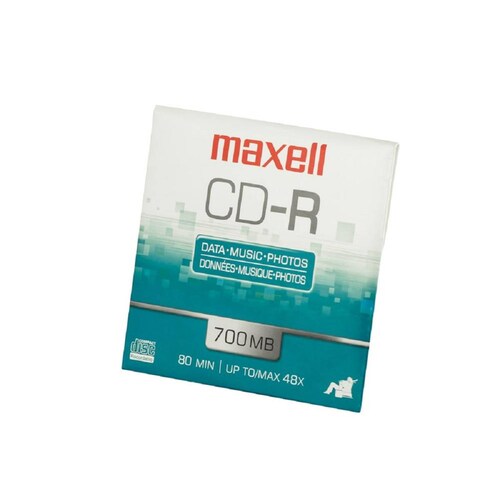 CD-R MAXELL EN SOBRE 80MIN 700MB 48X GRABABLE 