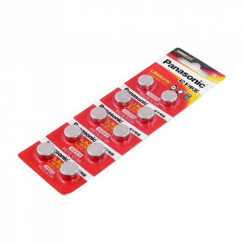 Pila Panasonic Tira 10 Lr44 Ag13 A76 Lr1154 Sr44 357 