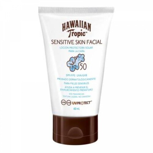 BLOQUEADOR SOLAR CREMA SOL FACIAL HAWAIIAN TROPIC 60 ML 
