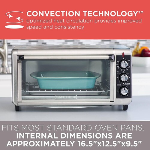 Horno Tostador Electrico Convección Black & Decker To3250xsb 
