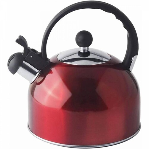 Tetera Hervidora Silbadora 3 Litros Acero Inoxidable 