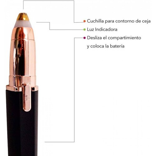 Depilador Perfilador De Vello Facial Cejas Electrico Rca Rcp30 
