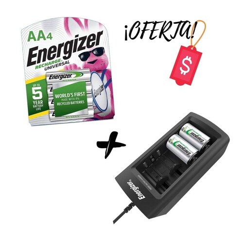 Kit Bateria Recargable Energizer con cargador y estuche de viaje :  .com.mx: Electrónicos