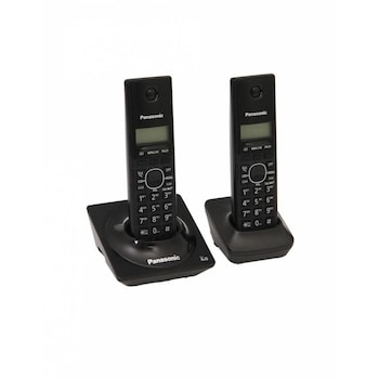 Teléfono Inalámbrico DUO PANSONIC KX-TG1712MEB Negro 2 pzs