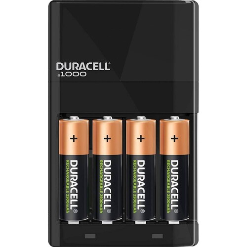 Cargador Duracell Con 8 Pilas Recargable AA 