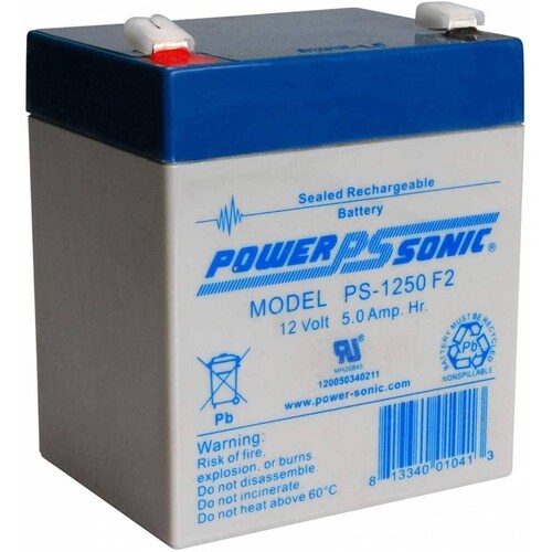 Bateria De Respaldo Power Sonic Ps-1250 F2 12v 5ah 