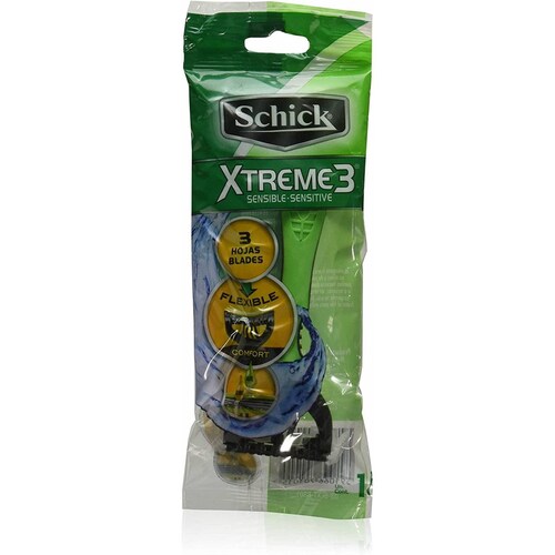 Rastrillo Desechable Schick X-treme3 Tira Con 14 