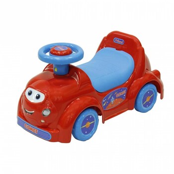 Carro Montable de Empuje Tipo Carriola para Bebe Luces Beckon Rojo