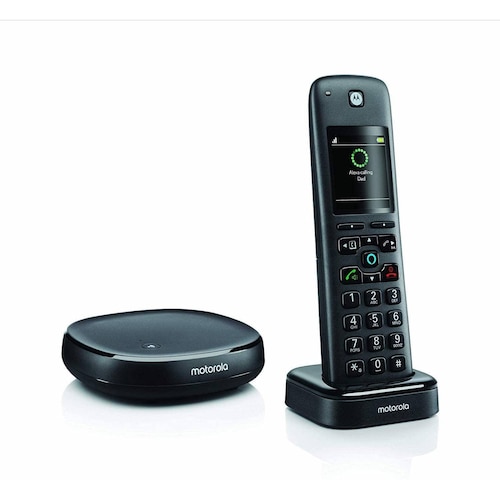Telefono Inalambrico Motorola Axh01 Sistema Alexa Negro