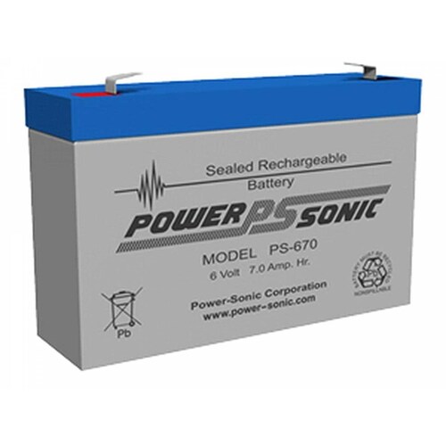Bateria Power Sonic Plomo Acido Ps-670 F1 6v 7ah 