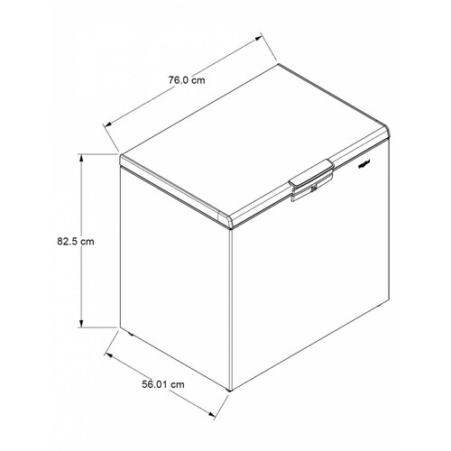 CONGELADOR HORIZONTAL WHIRLPOOL WHA14ABTES 5 PIES 