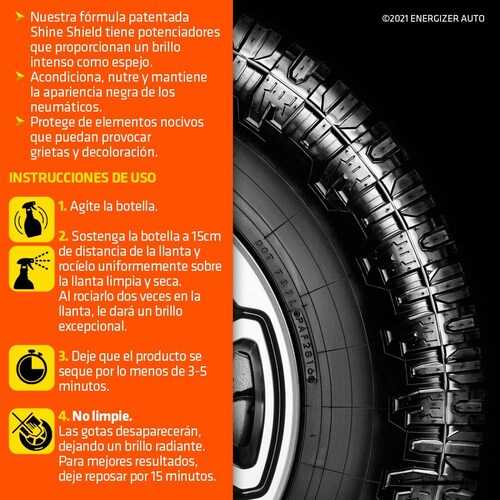 Líquido Protector Abrillantador Armor All De Llantas 650ml 