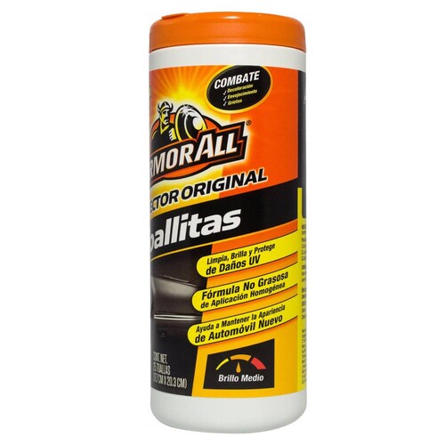 Toallitas Limpiadora Protectoras Armor All Original Brillo 