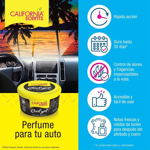 Aromatizante En Gel California Scents 2.5oz Aroma Ice Lata 