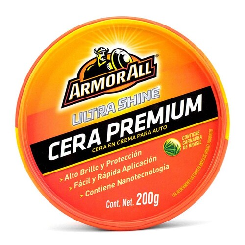 Cera Premium Armor All Para Carroceria Ultra Brillo 200g 