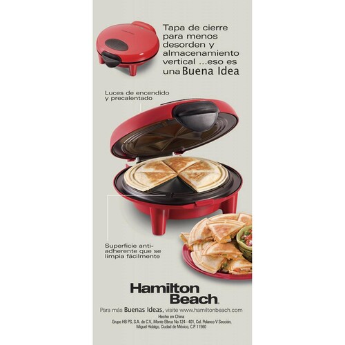  Hamilton Beach 25409 Quesadilla Maker: Electric