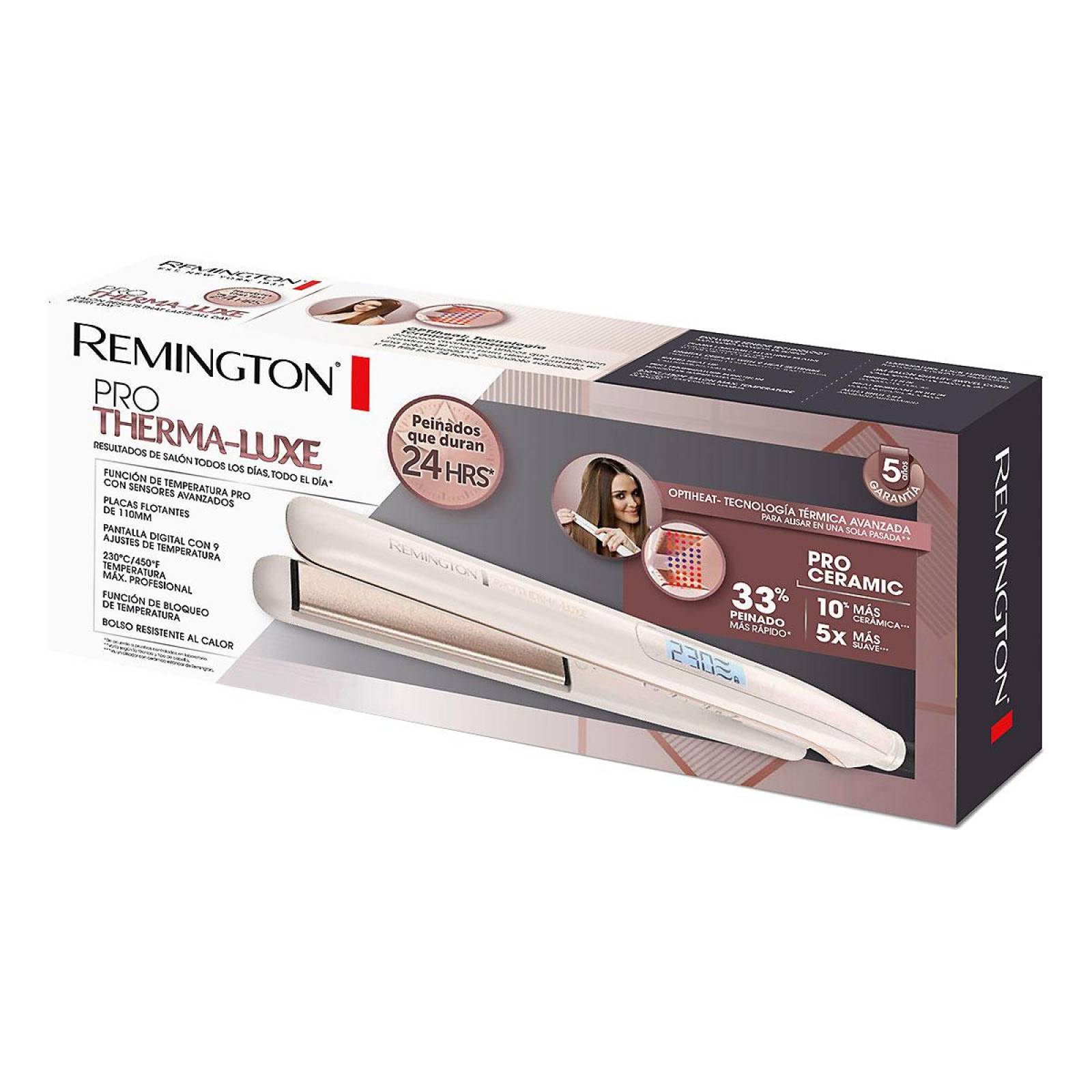 Alaciadora remington discount pro therma luxe