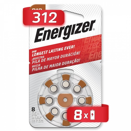 Pila Energizer Auditiva A312 Con 48 Pilas Botón 