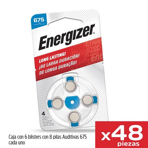 Pila Energizer Auditiva A312 Con 48 Pilas Botón 