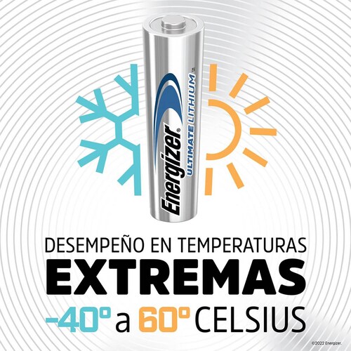 Batería de litio ultimate aaa de la marca Energizer