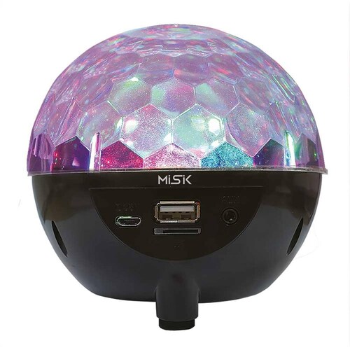 Bocina Inalambrica Misik Ms221 Bola Disco Bluetooth Tws Led 