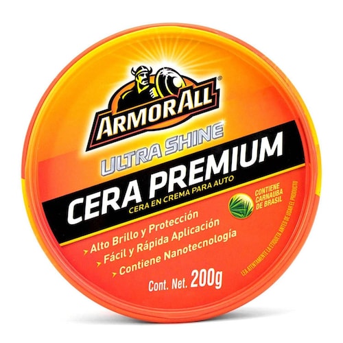 12 Cera Premium Armor All Para Carroceria Ultra Brillo 200g 
