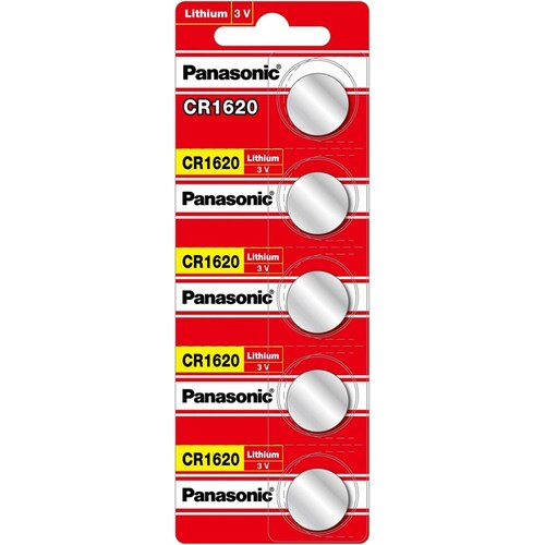 Pila Panasonic Litio Cr1620 3v Tira Con 50 Unidades 