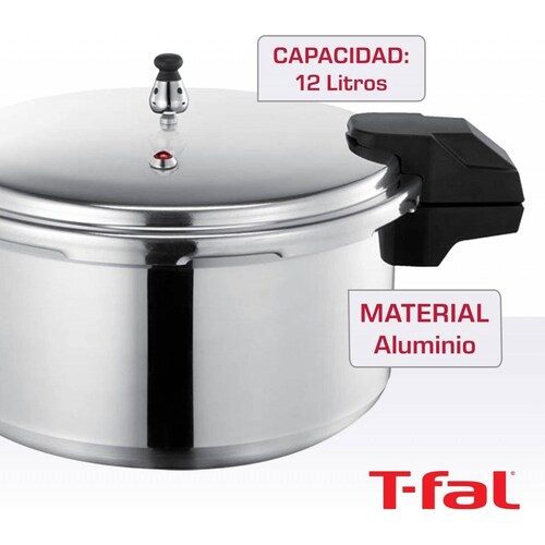 OLLA DE PRESION T-FAL YL307LA7 ALUMINIO 12 LITROS 