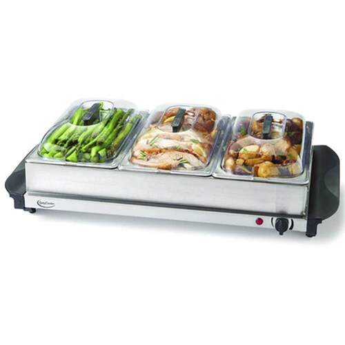 Bufetera Eléctrica Oster Bandeja Triple Acero Inoxidable